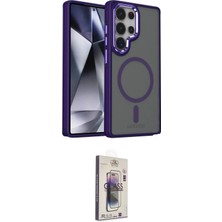 TKÇ  Galaxy S25 Ultra Kılıf Yörünge Klasik - Siyah Bilvis 3D Cam Ekran Koruyucu