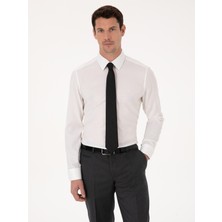 Cacharel Erkek Beyaz Slim Fit Uzun Kollu Gömlek 50310514-VR013