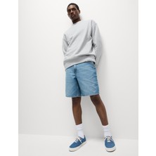 Marks & Spencer Düz Kesim Lightweight Denim Şort