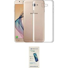 TKÇ Ieg™ Galaxy J7 Prime Kılıf Zirve Doku - Şeffaf Pasifik Cam Ekran Koruyucu