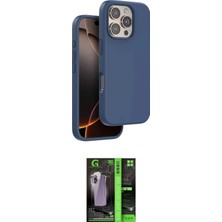 TKÇ Ieg™ Iphone 16 Pro Max Kılıf Kıvılcım Çizgi Serisi - Şeffaf 360 Full Body Arka Koruyucu