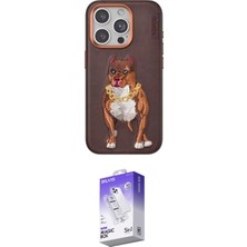 TKÇ Ieg™ Iphone 15 Pro Kılıf Nova Form Koleksiyonu - Siyah Bilvis 5in1 3D Magic Cam Ekran Koruyucu