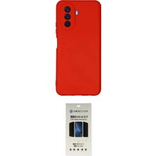 TKÇ  Nova Y70 Kılıf Ahenk Serisi - Siyah 5d Hayalet Cam Ekran Koruyucu