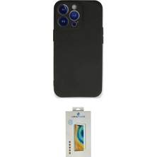 Toyigoo Ieg™ iPhone 14 Pro Kılıf Kozmos Yansıma Özel Seri - Siyah Polymer Nano Ekran Koruyucu