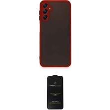 Toyigoo Ieg™ Galaxy A25 5g Kılıf Ahenk Çizgi Serisi - Siyah 6d Antistatik Mat Seramik Hayalet Nano Ekra