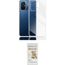 TKÇ  Redmi 12C Kılıf Zirve Doku - Siyah Mat Seramik Nano Ekran Koruyucu