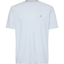 Calvin Klein Erkek Ss Waffle Badge Bisiklet Yaka T-Shirt