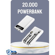 Nemere Hızlı Şarj Destekli 20.000MAH Powerbank USB Type-C Lightning LCD