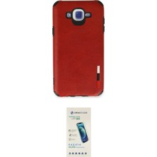 Toyigoo Ieg™ Galaxy J7 Kılıf Doruk Asil Koleksiyonu - Şeffaf Pasifik Cam Ekran Koruyucu