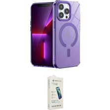 TKÇ Ieg™ Iphone 14 Pro Max Kılıf Yankı Çizgi - Şeffaf Pasifik Cam Ekran Koruyucu