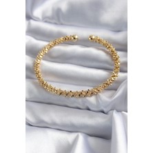 Pazarcan Çelik Gold Renk Kadın Bileklik