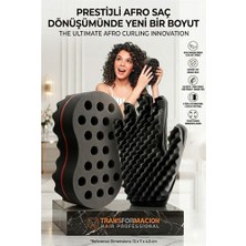 MidasTech  Afro Bukle Süngeri & Eldiven Seti | Profesyonel Saç Şekillendirici 723014 Midiastech