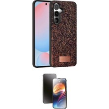 TKÇ  Galaxy S24 Kılıf Vadi Klasik Serisi - Siyah 3D Antistatik Mat Seramik Nano Ekran Koruyucu