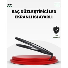 Nemere 2025 Seri Profesyonel Isı Ayarlı Titanyum Kaplama Saç Düzleştirici Dijital Ekranlı