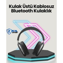 Nemere Bluetooth V5.0 Kablosuz Kulak Üstü Kulaklık | Katlanabilir, Mikro USB Girişli