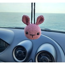 Delixa Tavşan, El Yapımı Iç Aksesuarı, Araba Için , Araba Dikiz Aynası Süsü