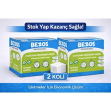 Uravas Store Bezos Z Katlamalı Dispenser Havlu 2 Katlı 20X22 cm Selüloz 2 Koli Avantaj Paket
