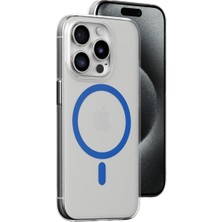 Buğz Joko  Iphone 15 Pro Kılıf Bubble Magsafe Kapak - Mavi