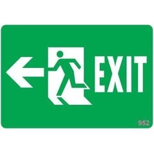 Uravas Store Acil Çıkış Uyarı Levhası 17,5X25 KOD:952