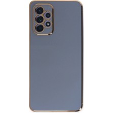 Buğz Samsung Galaxy A52 Kılıf Volet Silikon - Mavi