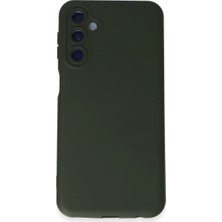Buğz Samsung Galaxy M14 5g Kılıf Nano Içi Kadife Silikon - Koyu Yeşil