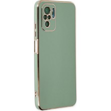 Buğz Xiaomi Redmi Note 10 Kılıf Volet Silikon - Açık Yeşil