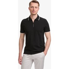 Pierre Cardin Erkek Siyah Slim Fit Tişört 50327873-VR046