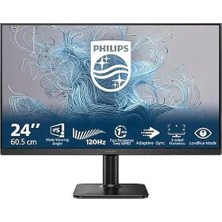 Philips Phılıps 24E2N1110 1000 Serisi 23.8" LED IPS 1ms 120Hz 1920X1080 Fullhd VGA HDMI (Vesa) Siyah Monitör