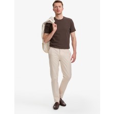Pierre Cardin Erkek Bej Slim Fit Kanvas Pantolon 50321979-VR011