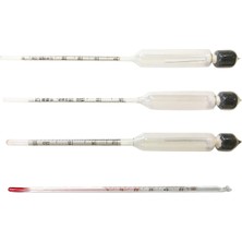 Delixa Aek- 3'lü Set Termometreli Alkolmetre 0-40-70-100