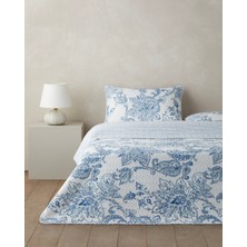 English Home Nuit Paisley  Çift Kişilik Yatak Örtüsü Takımı 200x220 cm Mavi