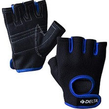 Delixa Force Extra Ağırlık Dambıl Halter Fitness Eldiveni, Mavi, Medium