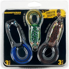 Delixa Booyah Pad Crasher 3'lü Topwater Balıkçılık Içi Boş Vücut Kurbağa Yemi Otsuz Kancalı Chri