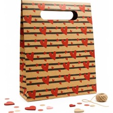 Delixa 24X30 Kalp Harmanı Zarf Model Karton , Kutusu