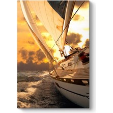 Delixa Okyanusta Yelkenli Tablosu 30 x 45