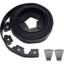 Delixa Aukar Peyzaj Kenar Kiti 6,1 M Uzunluk 5,1 cm Yükseklik Kazısız Bahçe Kenar Kenarlığı, 18 Çivi Dahil,