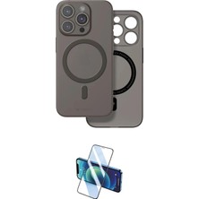 TKÇ Ieg™ Iphone 16 Pro Kılıf Çekirdek Klasik - Siyah 3D Antistatik Cam Ekran Koruyucu