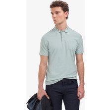 Pierre Cardin Erkek Koyu Mint Regular Fit %100 Pamuk Kıvrılmaz Polo Yaka Basic Tişört 50325290-VR152