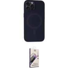 TKÇ Ieg™ Iphone 15 Pro Kılıf Kutup Serisi - Siyah Bilvis 3D Mat Cam Ekran Koruyucu