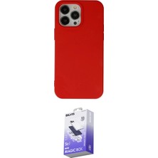 TKÇ Ieg™ Iphone 14 Pro Max Kılıf Ahenk Serisi - Siyah Bilvis 5in1 5d Magic Hayalet Cam Ekran Koruy