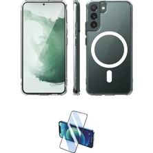 TKÇ Ieg™ Galaxy S22 Plus Kılıf Ahenk Yansıma Prime - Siyah 3D Antistatik Seramik Nano Ekran Koruyu