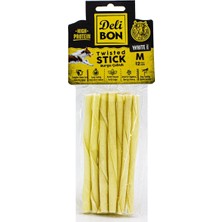 Colezium Deri Kalın Burgu Çubuk 12 Adet Beyaz