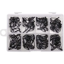 Captain Kamış Porselen Uç Seti 80LI Kutu Black-Nikel 18-20-22-24-26MM