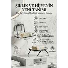 Yapışkanlı ve Ayaklı Sabunluk Seti - Su Giderli Katı Sabun Kutusu 723055