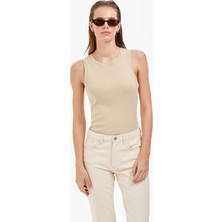 Pierre Cardin Kadın Kum Ex. Slim Fit Örme Bluz 50325446-VR085