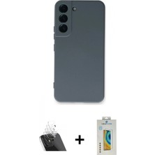 Marsilyan™- Galaxy S23 Plus Kılıf Ahenk Serisi - Şeffaf Polymer Nano Ekran Koruyucu + Şeffaf Kamera Lens Koruma Cam