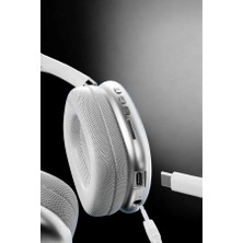 Nemere P9 Air Max Kablosuz 5.0 Mikrofonlu Bluetooth Kulaklık Beyaz Yüksek Ses Kaliteli