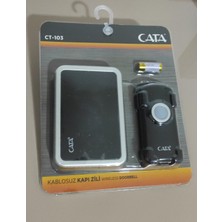 Cata CT-103 Siyah Uzaktan Kumandalı Kapı Zili Plastik Malzeme ile Kolay Kurulum Özelliği
