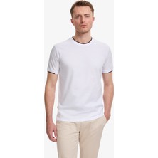 Pierre Cardin Erkek Beyaz Slim Fit Tişört 50327865-VR013