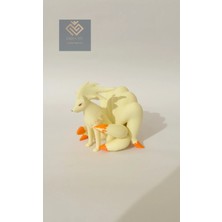 Saha 3D Pokemon Ninetails Figür 8 cm